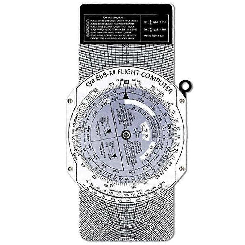 E6B Computer Plotter Circular Slide Rule Used in Aviation Flight