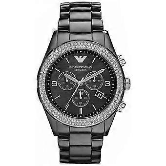 Emporio Armani AR1455 naisten rannekello, keraaminen, musta kellotaulu