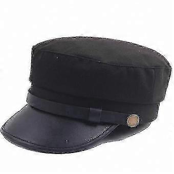 Gorra unisex estilo militar con visera, diseño clásico de repartidor de periódicos.