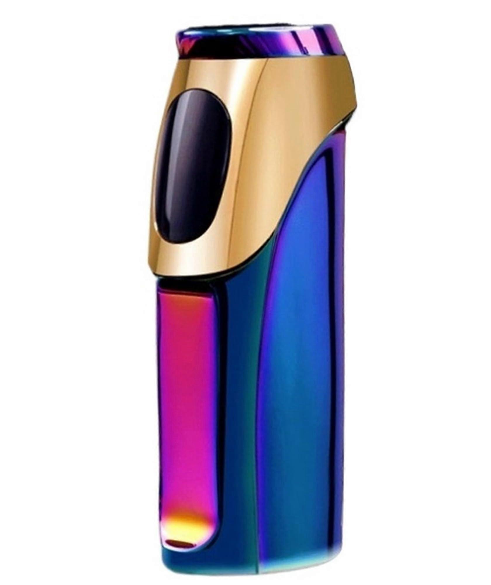 Butane Torch Lighter Triple Jet Windproof Refillable Adjustable Flame for BBQ Camping Color