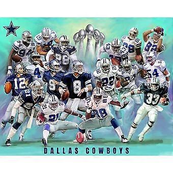 Dallas Cowboys NFL Legends Emmitt Smith Troy Aikman Deion Sanders Układanka łagodząca stres S1911
