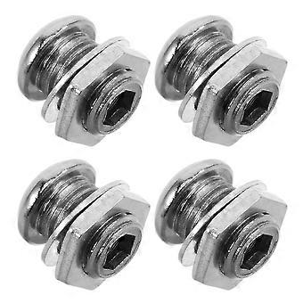 4pcs Drum Vent Hole Screws with Washer for Snare Drum Air Vent Replacement Percussion Instrument Parts Drum Air Vent With Gasket Bass Snare Drum Parts