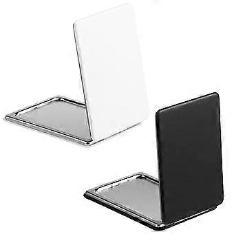 Portable Cosmetic Mirror Compact Makeup Mirror for Travel 2Pcs Foldable Set