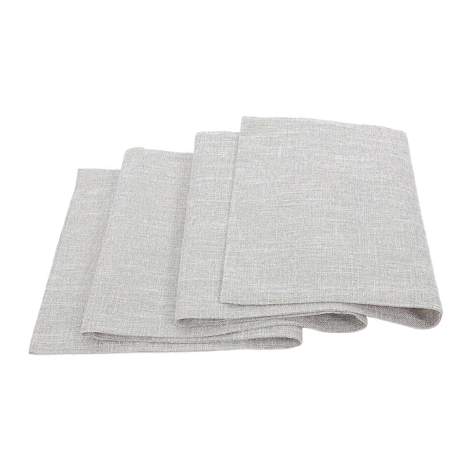 Rustic Table Runner Decorative Tablecloth for Home Use 3Pcs Beige Polyester