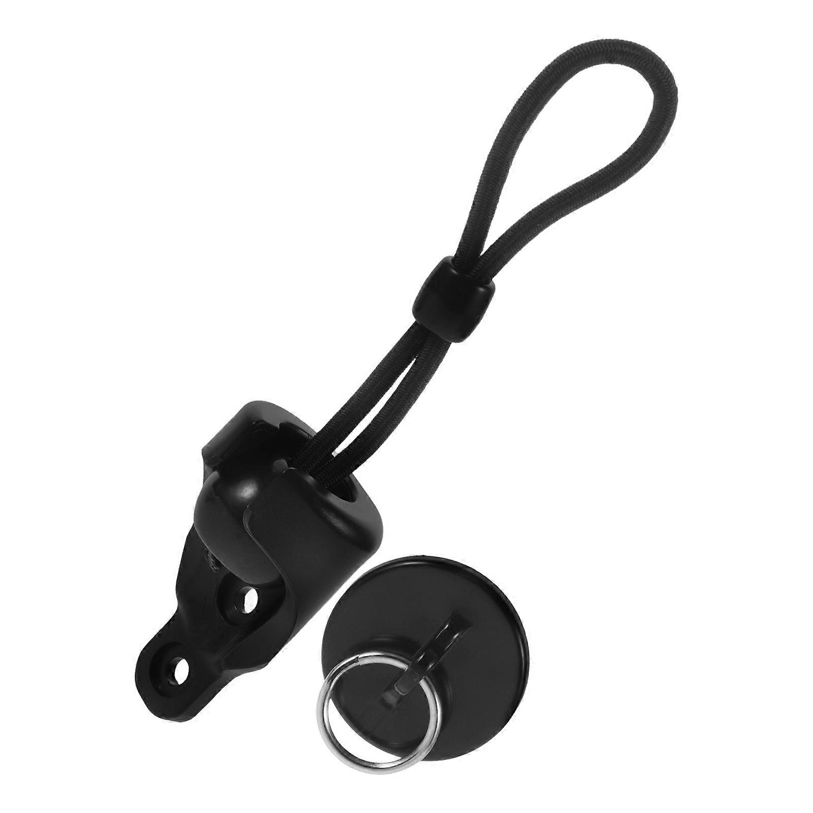 Windproof Roller Shade Straps for Outdoor Use 2Sets Black Plastic