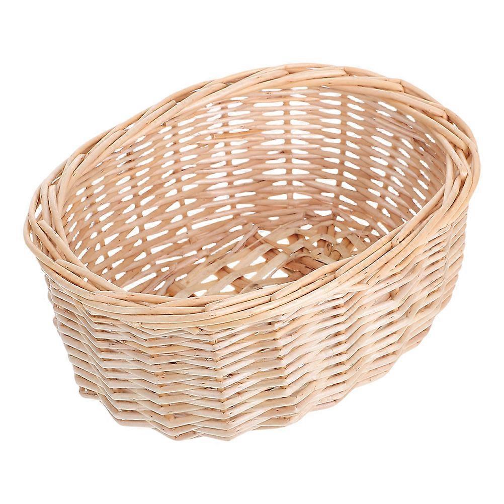 Bread Storage Basket for Kitchen Natural Handwoven Wicker