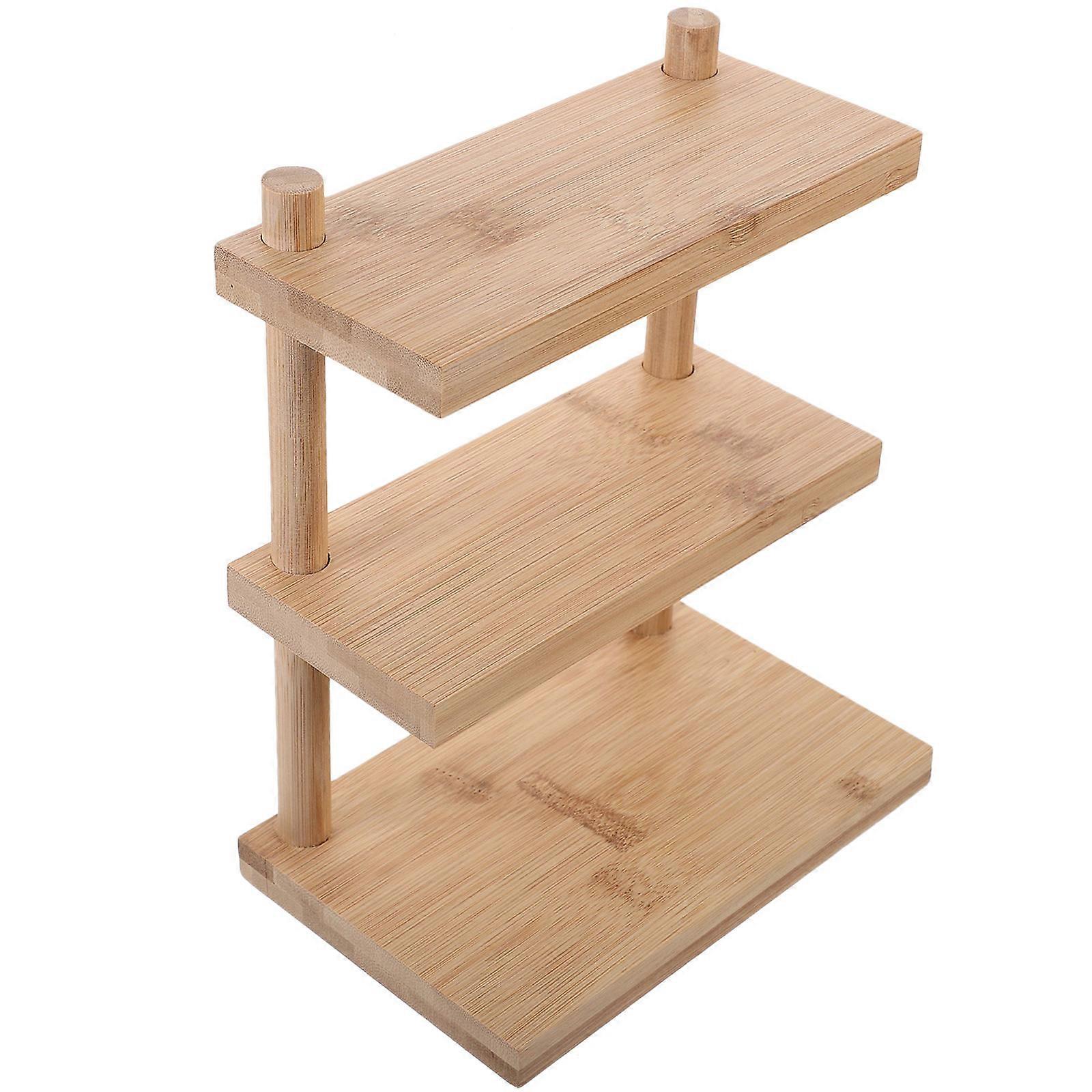 Multi Layer Sunglasses Display Rack Bamboo Glasses Stand for Storage