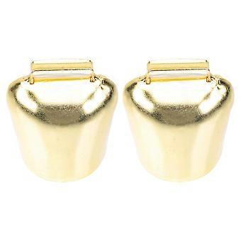 Golden Iron Cattle Bells for Decoration 2Pcs Loud Sound Retro Bells