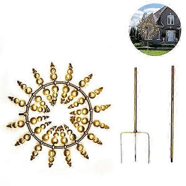 Metal windmill, 31cm/38cm, multi-color coating, wind-resistant and durable