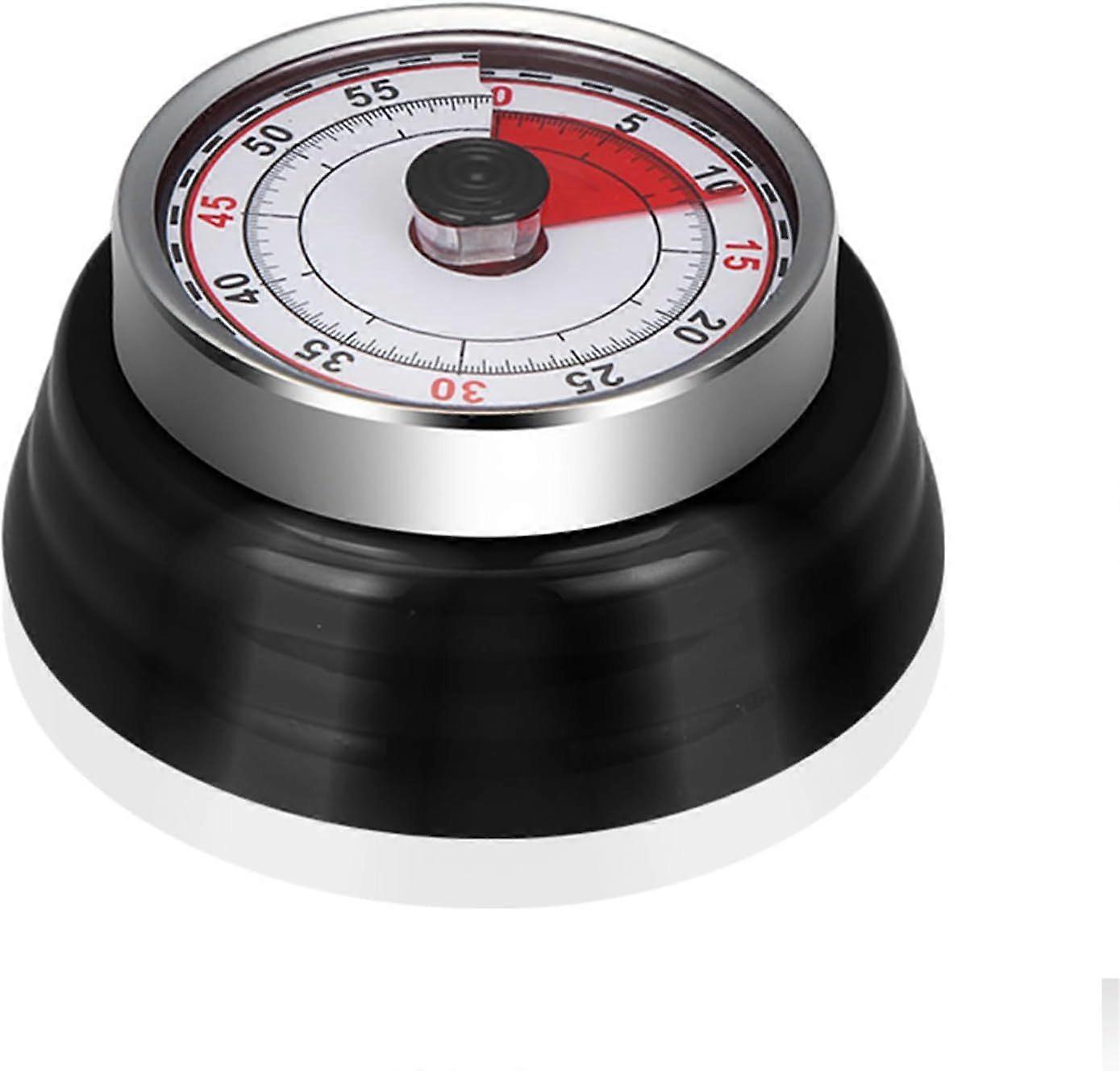 Kitchen Timer, Analog Visual Timer, 60-Minute Visual Timer, Magnetic Kitchen Timer, Attaches Magnetically to the Refrigerator for Cooking, Baking, an