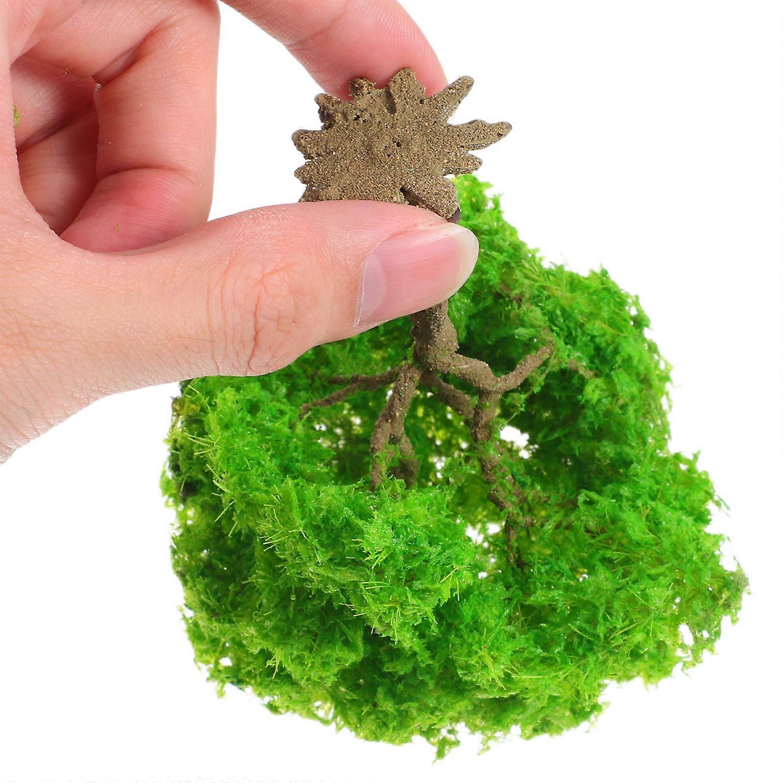 Simulated Plants Sand Table Model Tree for Decor Green Miniature