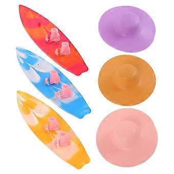 Mini-Surfbrett-Set in verschiedenen Farben für Kinder mit 9-teiligem Strandzubehör für den Sommer
