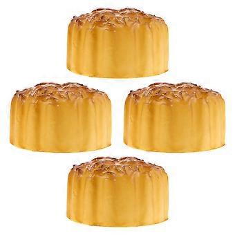 4 pcs Realista Falso Mooncake Pu Moon Cake Alta Simulação Moon Cake Mold Alimento Artificial Para Exibição Decoração de Comida Chinesa
