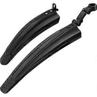 Kit de guardabarros para bicicleta, portátil y ajustable para bicicleta de carretera y montaña, guardabarros delantero y trasero para bicicleta de montaña y carretera (1 par - negro), x