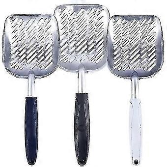 New,suitable Metal Cat Litter Shovel, Aluminum Alloy Litter Shovels With Rubber Handle compatible with Pets Durable Pet Sifti