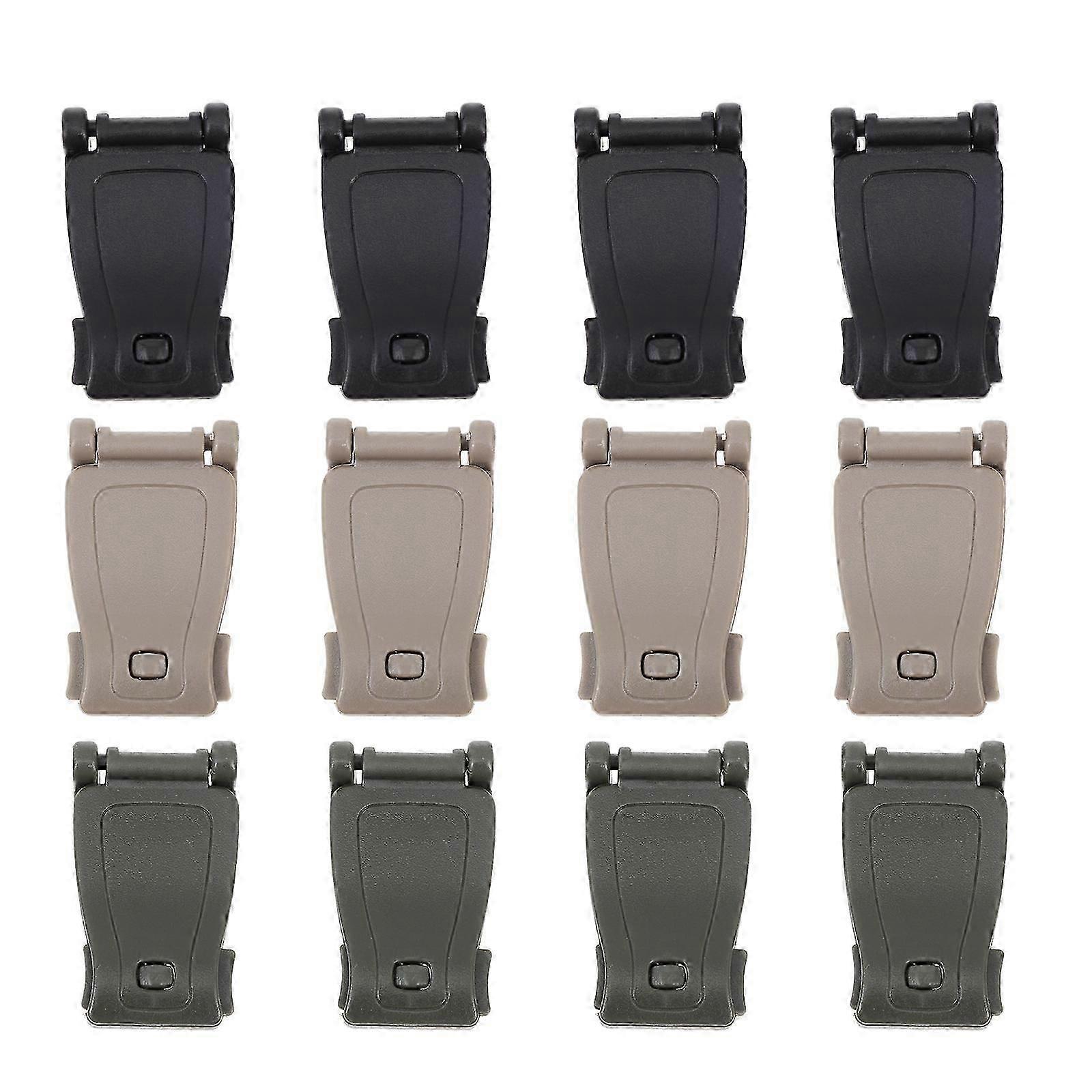 Backpack Webbing Buckle Durable Fixed Buckles for Backpack 12Pcs Outdoor