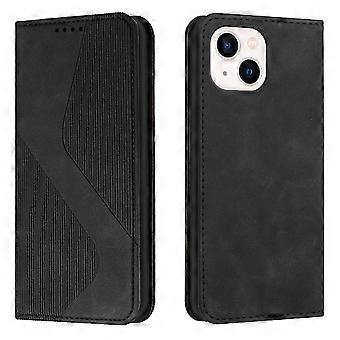 for iPhone 15 Slim PU Leather Wallet Magnetic Closure Case with Card Slots Kickstand Flip Shockproof Stand Phone Cover