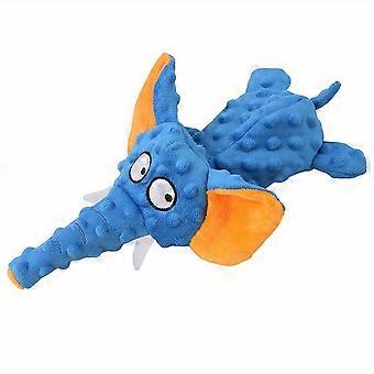 1pc Adorable Elephant Plush Toy for Dogs - Highly Durable Interactive Chew Toy with Dental Care Benefits and Exciting Squeak Sound
