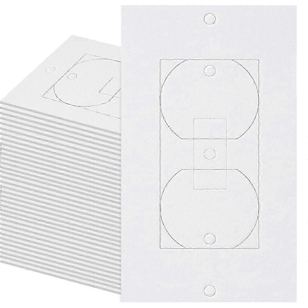 100Pc Electrical Outlet Insulation Pad, for Wall, Switch Socket Cover