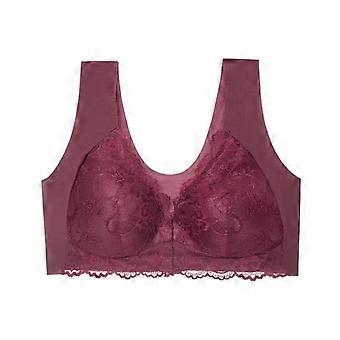 European and American Sheyin Beautiful Back Plus Size Bra Lace Tank Style Seamless Gathered Women's Style