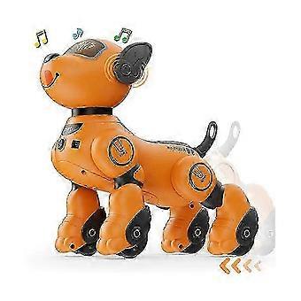 2025 Robottikoiralelu lapsille, ääni- ja 2,4 GHz:n kauko-ohjattava robottilemmikki interaktiivisilla kosketusantureilla, Rob