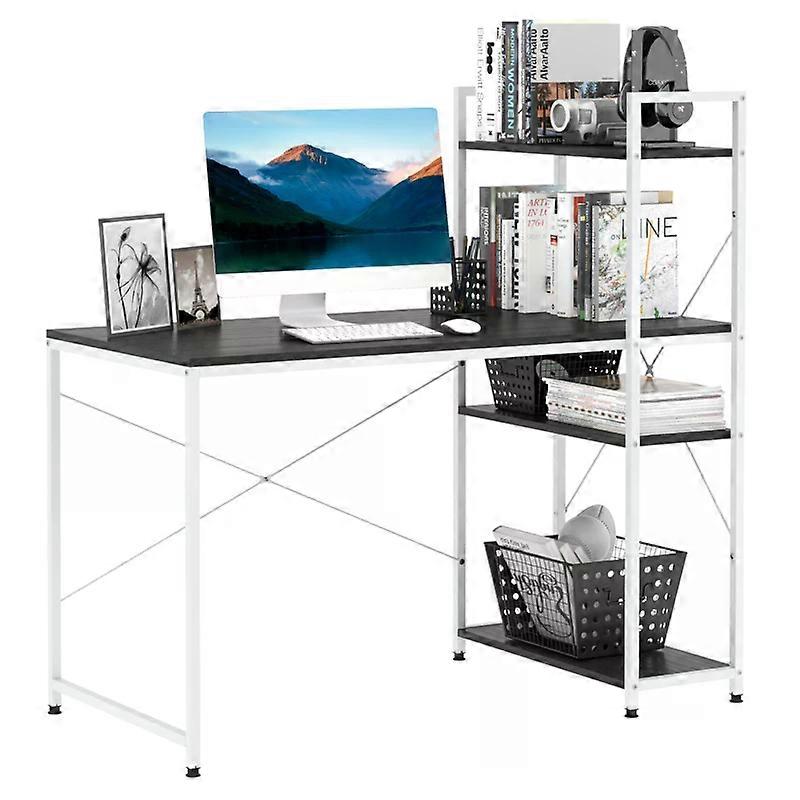 Reversible Computer Desk with Storage Shelve