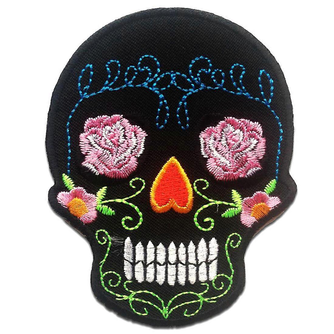Patch - Skull Skeleton - black - 7.2 x 9.4 cm - Patches