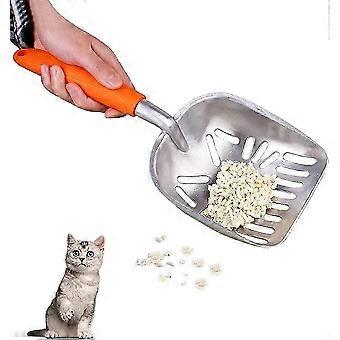 Large cat litter shovel, pet cat litter shovel, metal cat litter shovel, sturdy metal cat litter shovel with s 26-27