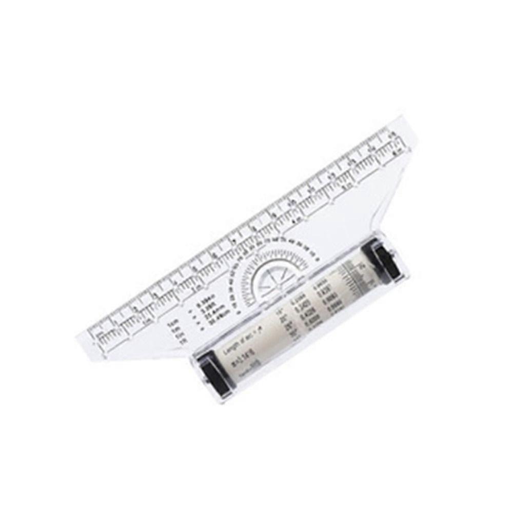 Multi Function Plastic Parallel Roller Ruler Transparent 15/30CM Math Drawing Ruler Stationery Scale Architectural