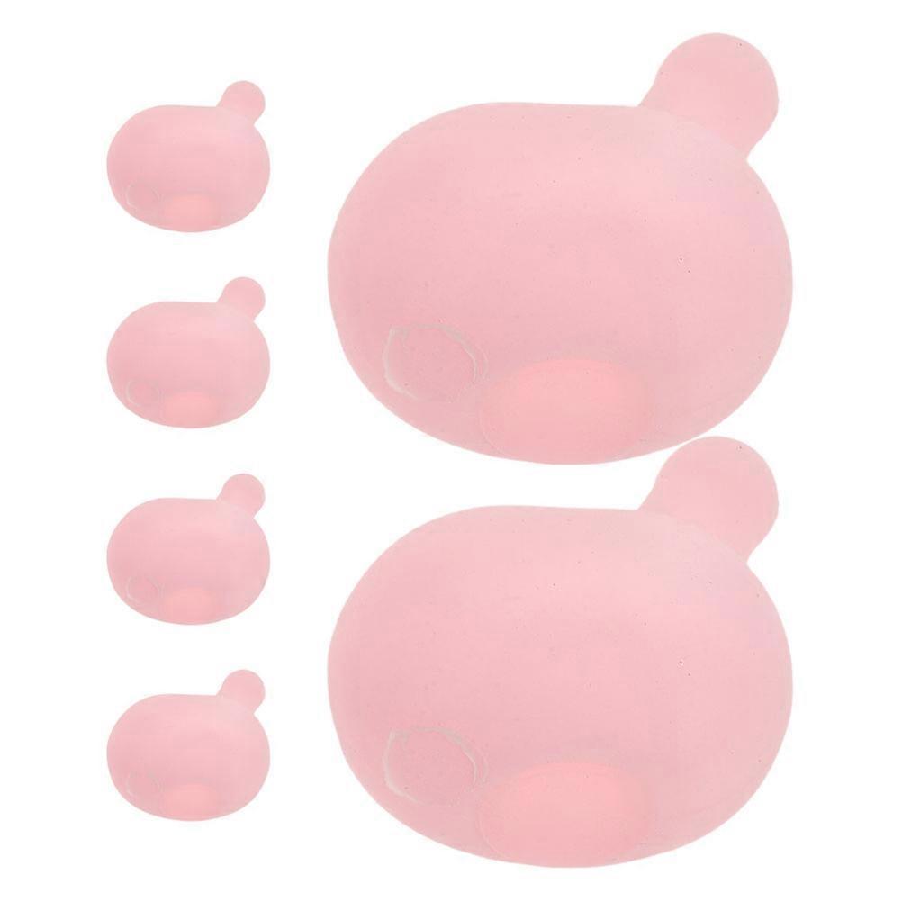 DIY 6Pcs Pink Silicone Bubble Inserts for Squeeze Toy Bubble Replacement