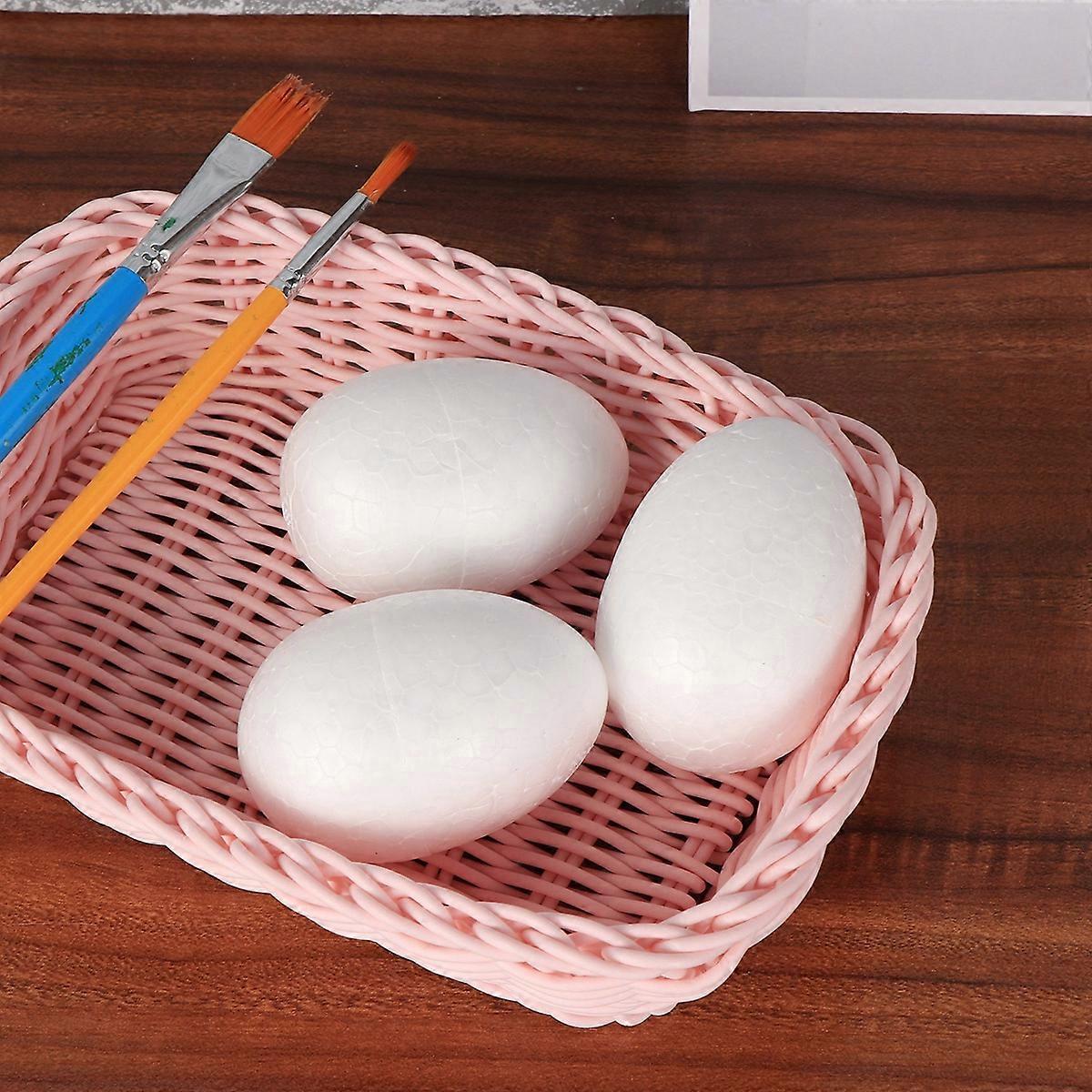 Children Egg Painting Egg Model for Decor 30Pcs White Solid Foam