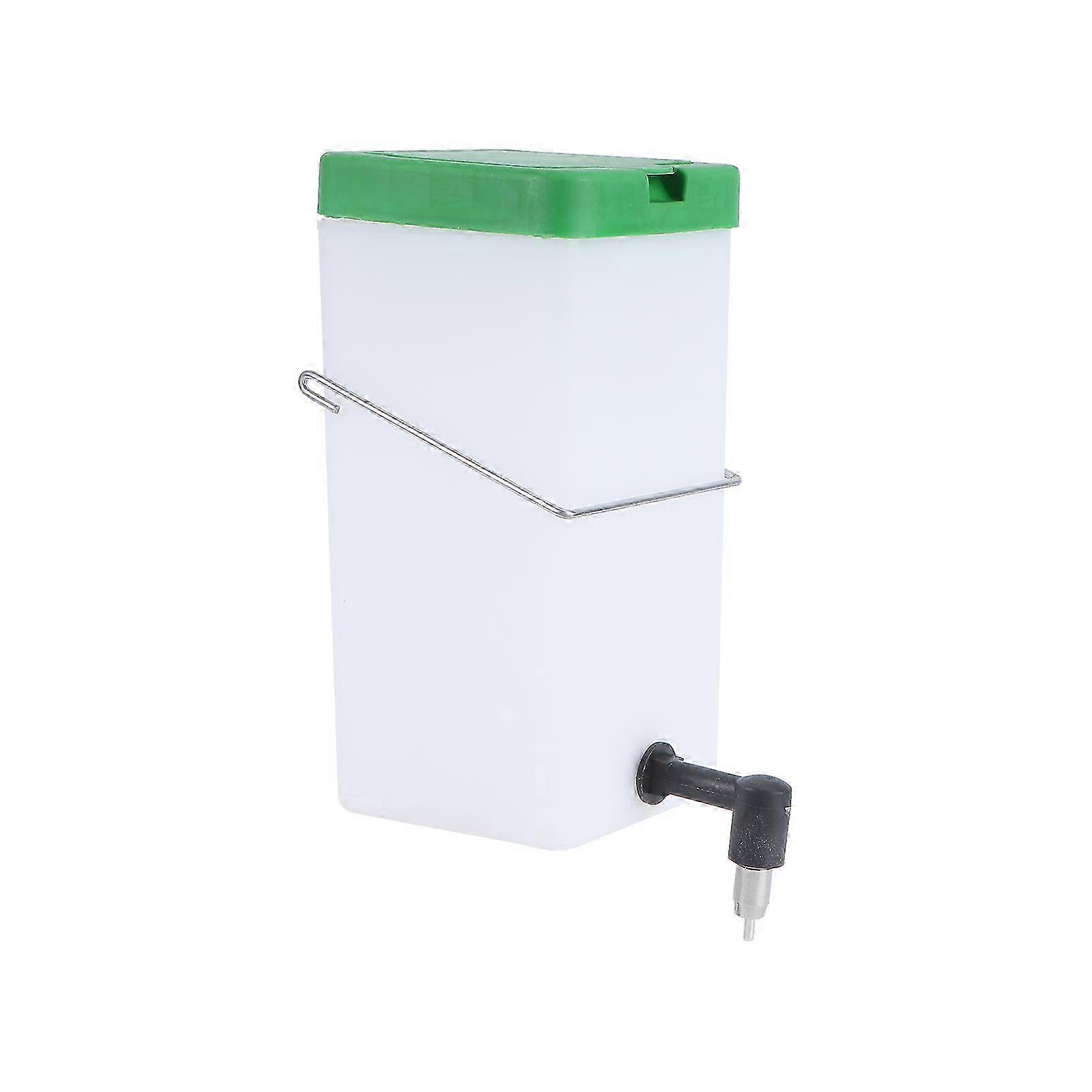 1pc Rabbit Drinking Feeder Plastic Automatic Water Machine for Cage(White Green)