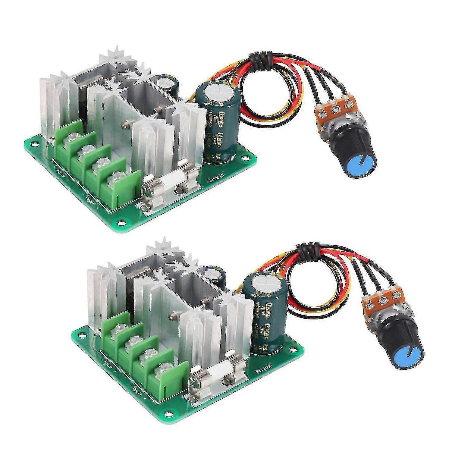 2x 6V-90V 15A PWM DC Motor Speed Controller for Variable Speed Control