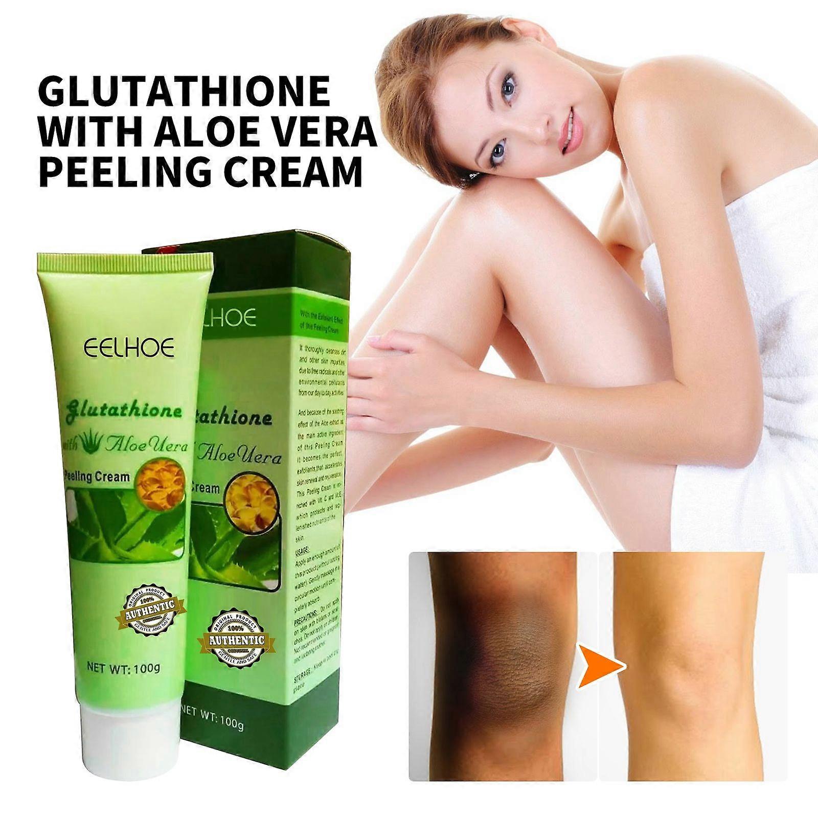 Eelhoe Aloe Vera Repairing Exfoliating Cream Gently Cleanses The Facial Skin, Making It Smooth, Hydrating And Moisturizing