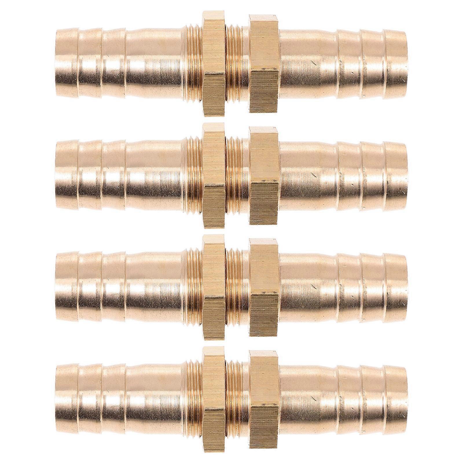 4pcs Air Hose Fitting Brass Barb Fitting Water Replacement Pipe Fitting