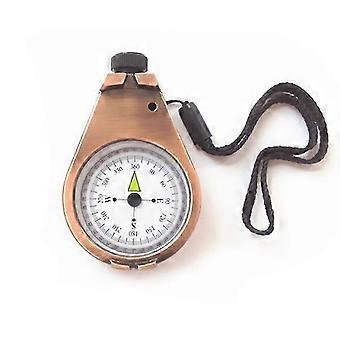Metal Outdoor Camping Wandelen Draagbare Messing Ronde Gouden Kompas Navigatie