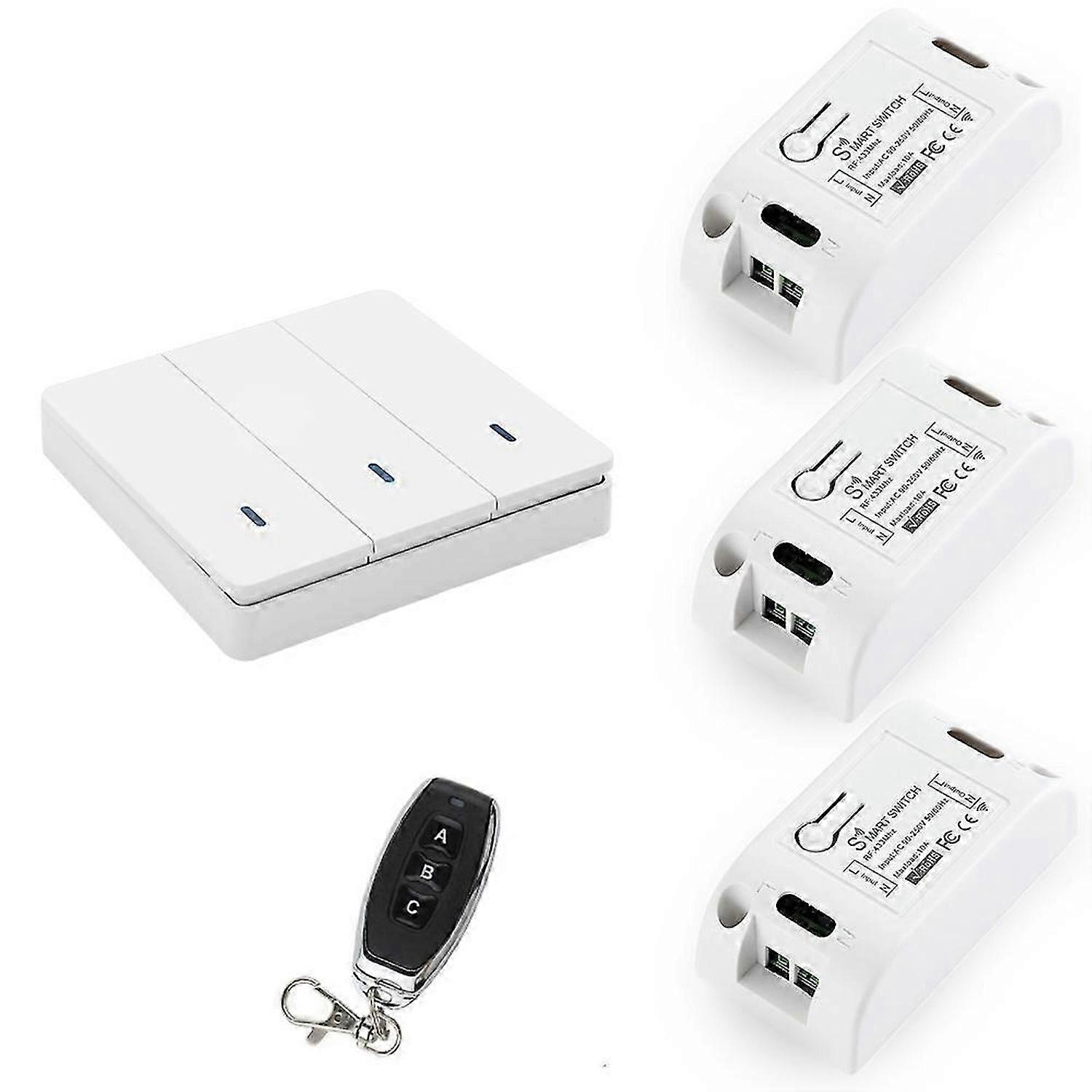 Wireless Smart Light Switch ( 1 W and 3 C and 1 RC)