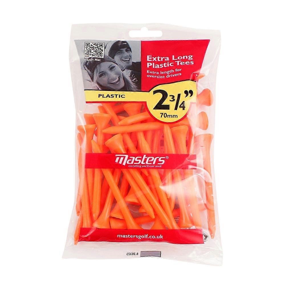 Masters Plastic Colored Golf Tees 2 3/4 Orange 30