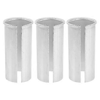Bike Seat Post Sleeve Aluminum Alloy Adapter with 3Pcs Durable Reducer