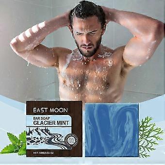 Glacier Mint Bath Soap, Clean Oil Control, Refreshing Skin, Mens Fragrance ,100g