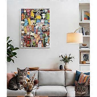 Whimsical Cat Jigsaw Puzzle for Adults VV1175