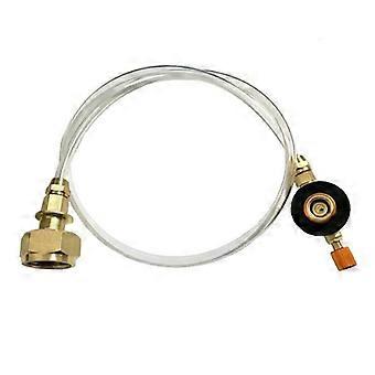 Outdoor Camping Gas Stove Propane Refill Adapter Burner LPG Flat Cylinder tank Coupler Container Adapter Save Durable Metal Tube  Portable Cooking Sto