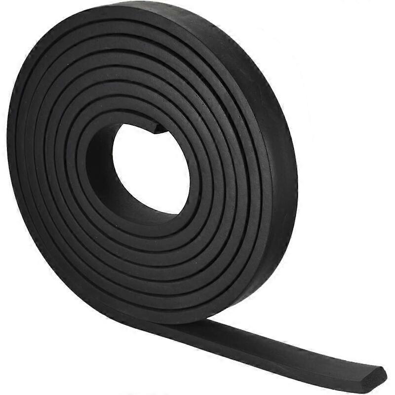 Solid Rectangular Rubber Sealing Strip 30mm Wide 10mm Thick Black - 4m