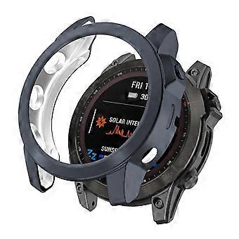 Para Garmin Fenix 7/7 Solar/7 Sapphire Solar Hollow Out Estuche de reloj Protector de cubierta de TPU