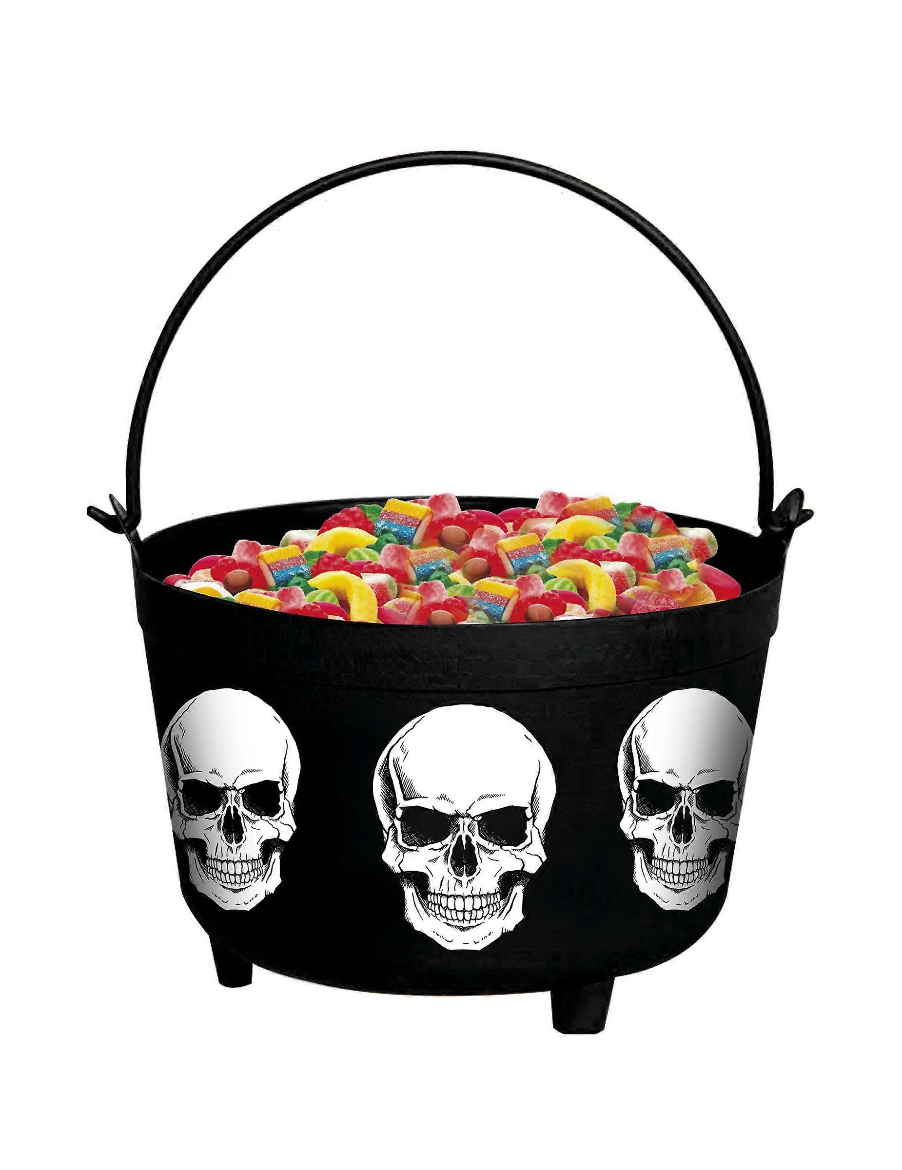Chaudron tête de morts 24 cm
