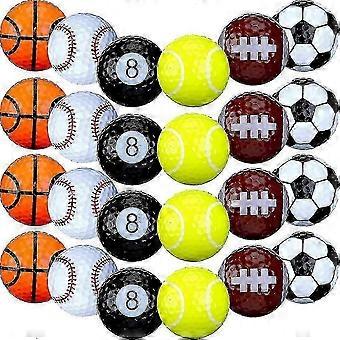 24 Pcs Funny Golf Balls Bulk Assorted Golf Balls Fun Golf Gifts for All Golfers CJT