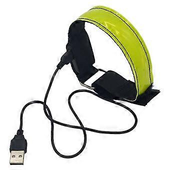 Running Light For Runners USB Rechargeable Led Armband Reflective Safety Band for Running