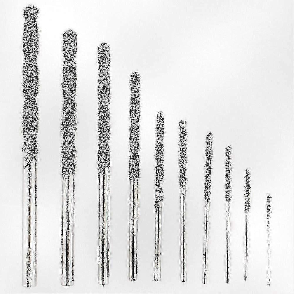 10-Pack Durable Mini Diamond Drill Bits with Twist Tip compatible with Multiple Uses-Good