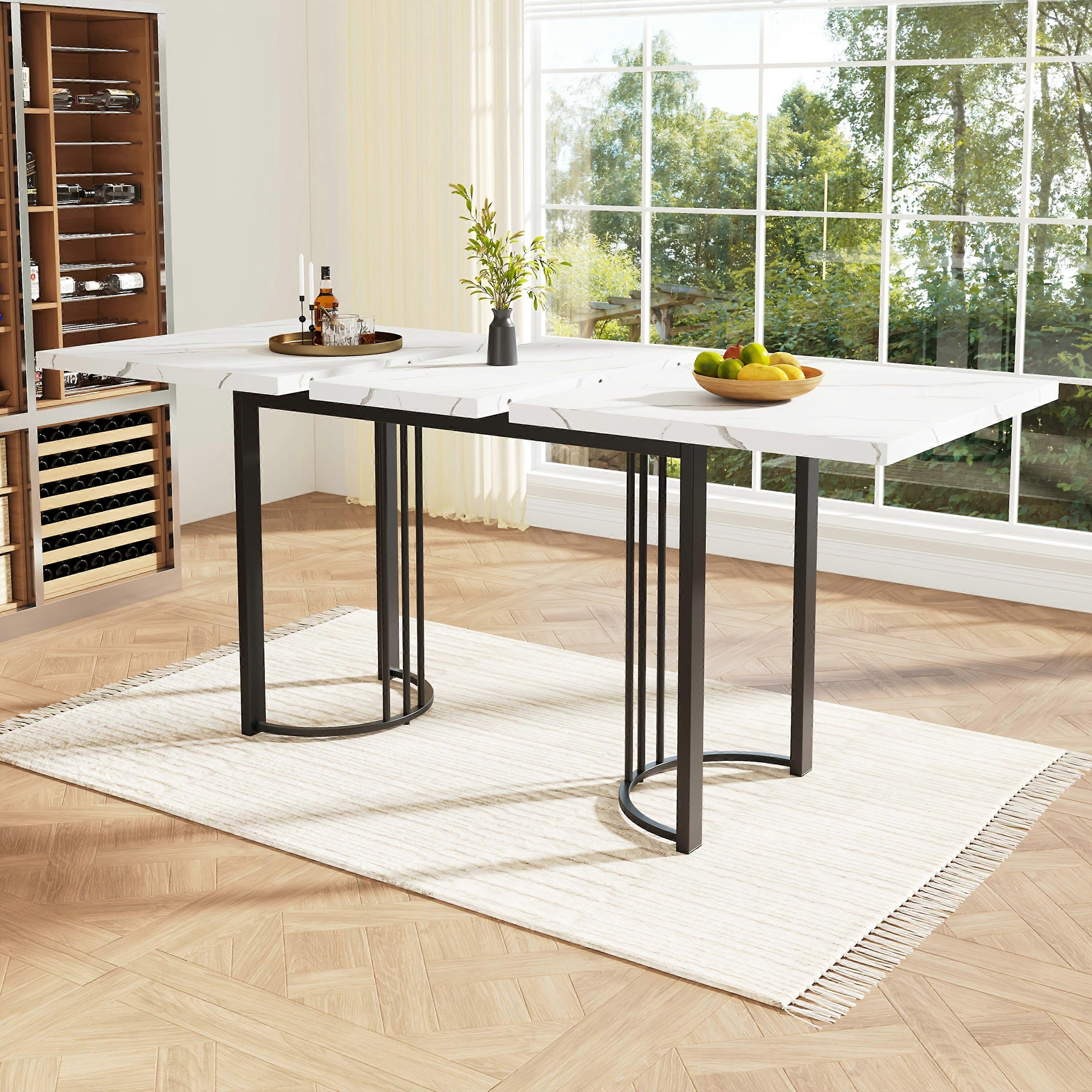 Uitschuifbare Eettafel - Uitklapbare Tafel - Verstelbare Eettafel