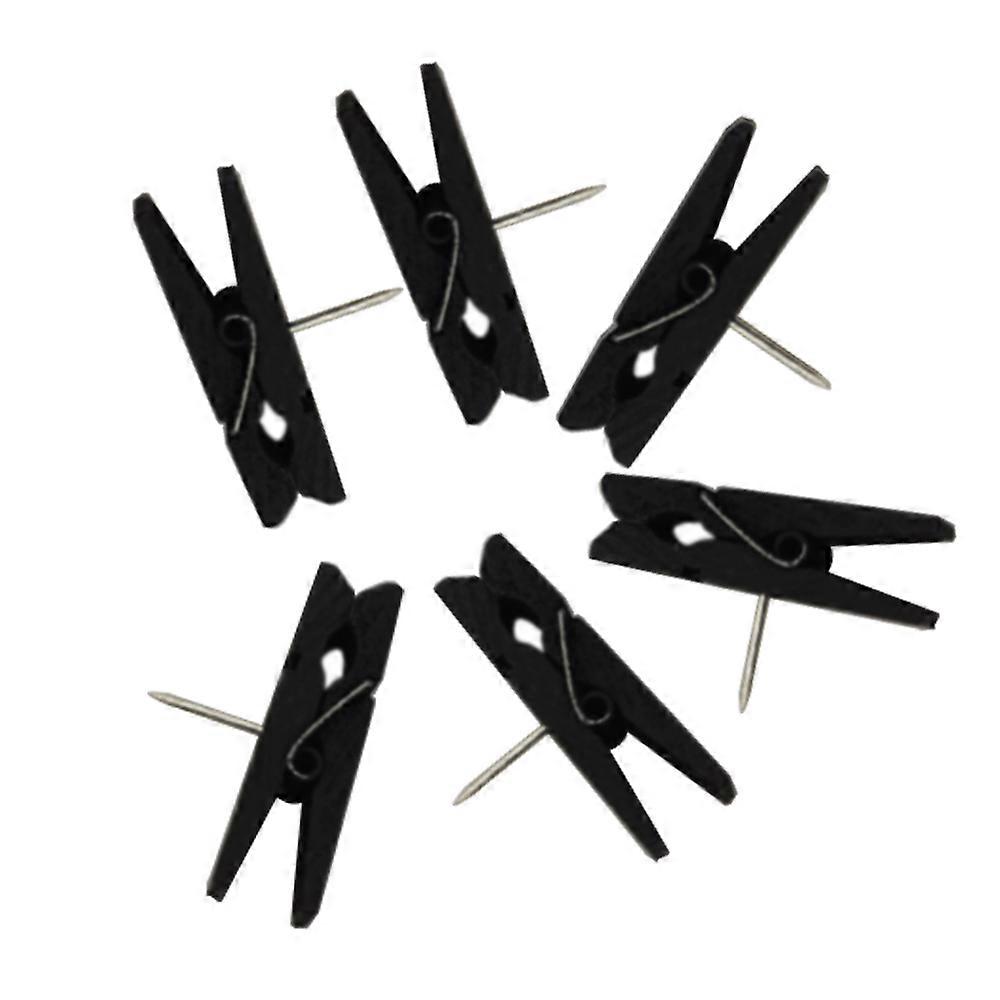 Mini Colored Wooden Photo Clips Reusable
